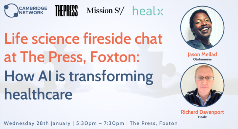 Life science fireside chat at the new Foxton Press: How AI is transforming healthcare